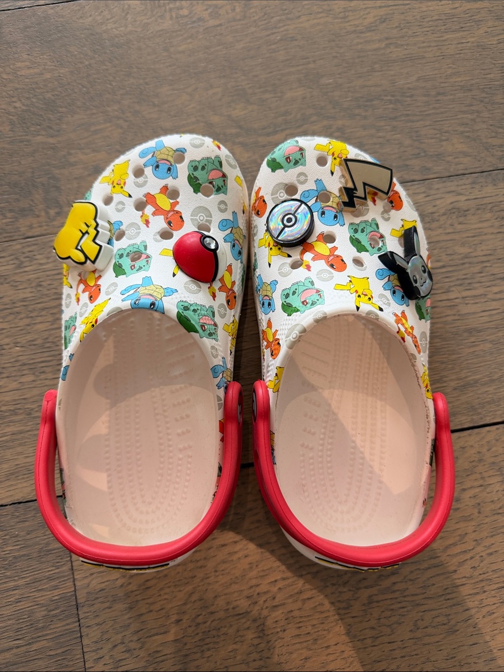 Pokémon Crocs with Red Strap - size J1
